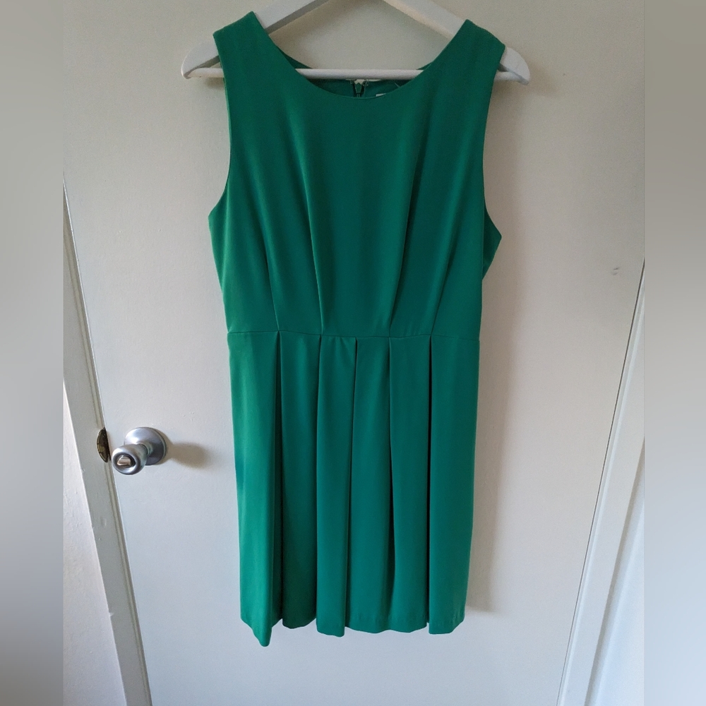 Emerald green party dress